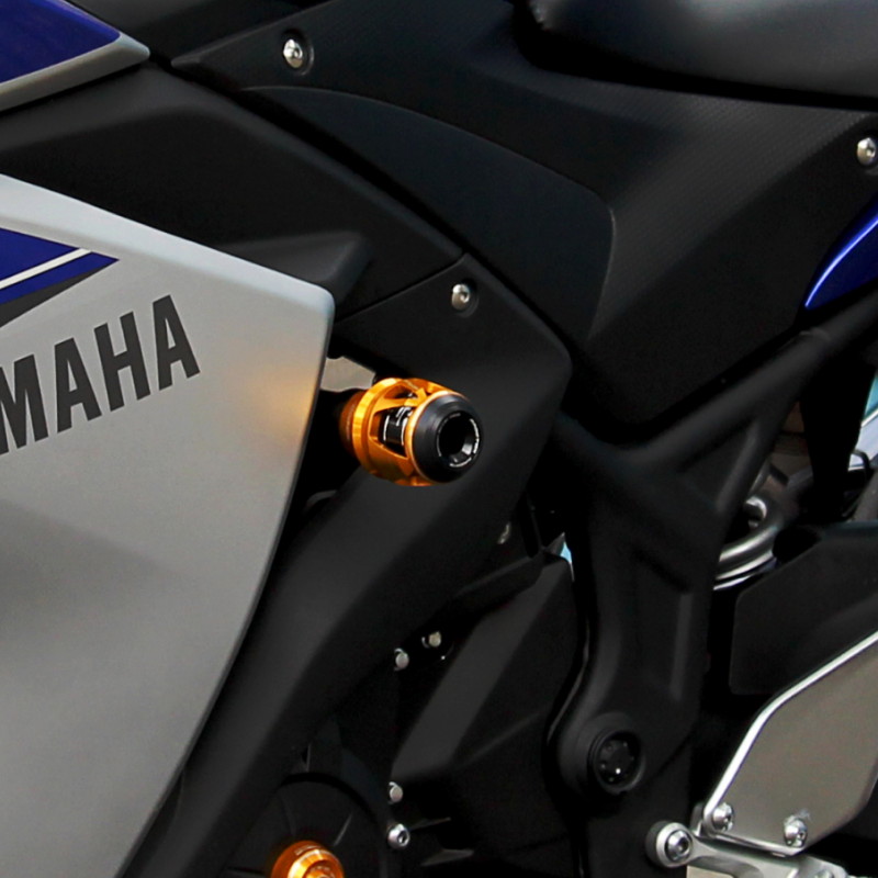 Yamaha - R3 (2015-2018) - Procton Racing Rotational Impact System – Frame Sliders F1